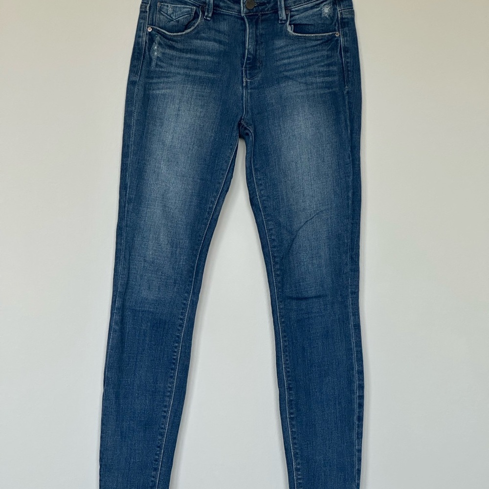 Unpublished Women's Jeans‎ Mid-Rise Skinny Medium Wash Casual Zip Denim Sz.26